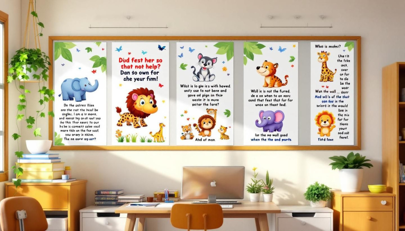 Les avantages de décorer avec des affiches éducatives en anglais pour enfants